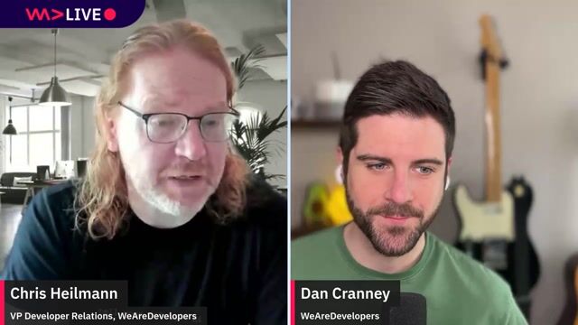 WeAreDevelopers LIVE - the weekly developer show with Chris Heilmann and Daniel Cranney