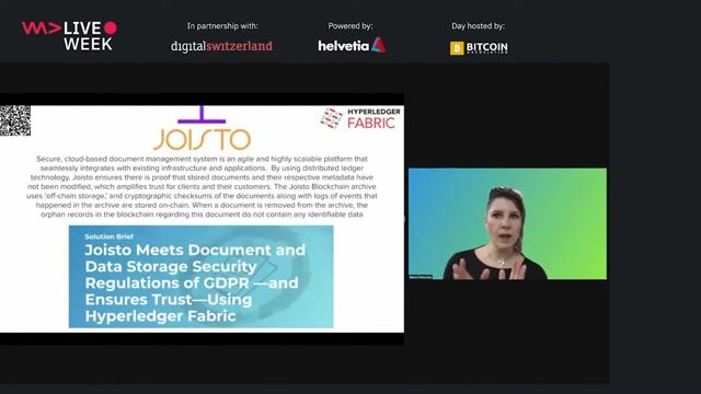 Use case for GDPR-compliant data storage