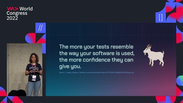 Writing readable tests for a complete user journey