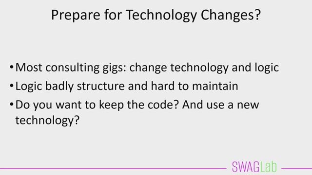 Conclusion: Embrace change and focus on the domain