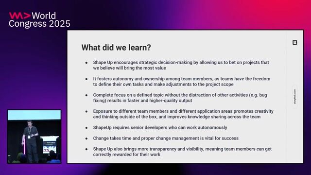 Learnings from a year of using the Shape Up framework