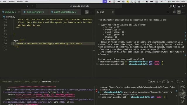 Demonstrating a complete multi-agent AI game master