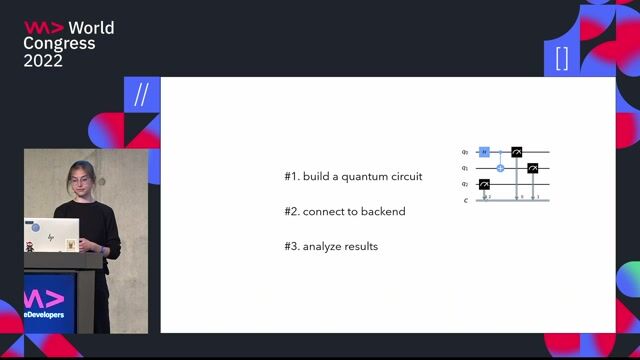 A live demo building a basic quantum circuit