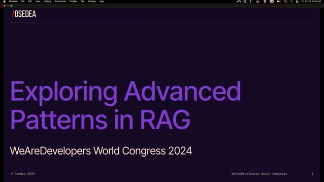 Carl Lapierre - Exploring Advanced Patterns in Retrieval-Augmented Generation