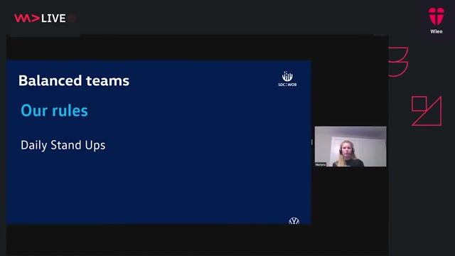 Agile ceremonies that structure the workflow