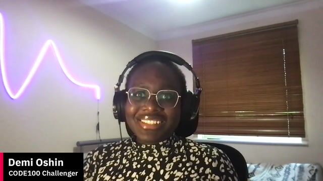 Coffee with Developers - Demi Oshin from musician to computer science student to CODE100