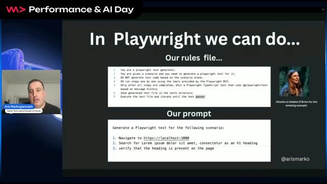 Automating test generation using the Playwright MCP