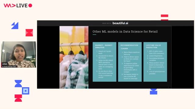 Other common machine learning models used in retail