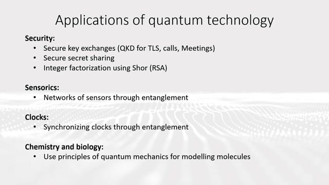 Exploring key applications of quantum technologies