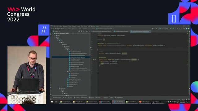 Writing unit tests for a custom SonarQube rule