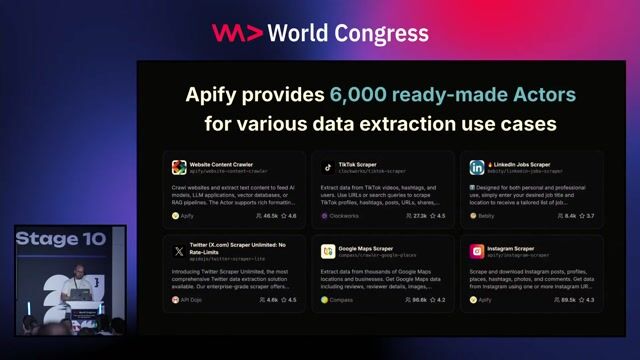 Demo of scraping a website with Apify Actors
