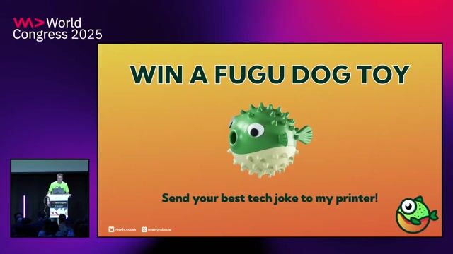 Announcing the winner of the live coding demo