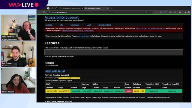 Navigating accessibility support across different screen readers
