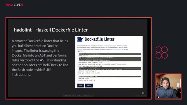 Automating checks with linters like Hadolint and Dockle