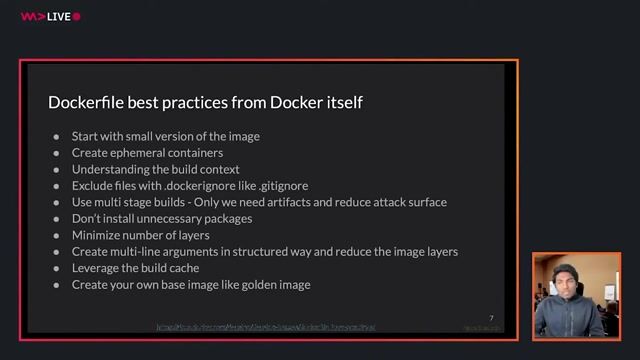 Following official Docker best practices for images