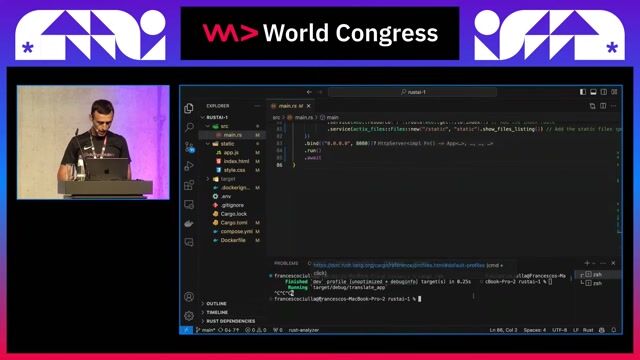 Containerizing the completed Rust application utilizing Docker Compose thumbnail