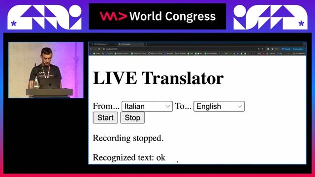 A deployed version of the app using Next.js