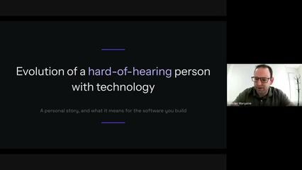 Evolution of a hard-of-hearing person with technology