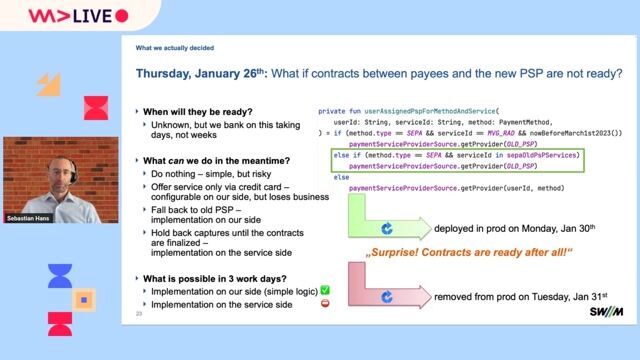 Managing the live migration and resolving production issues