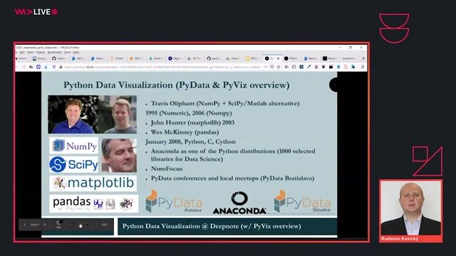 Exploring the core scientific Python stack and PyViz