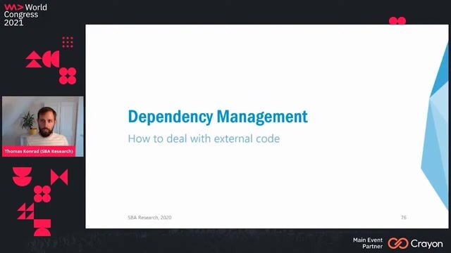 Managing third-party software dependencies for security