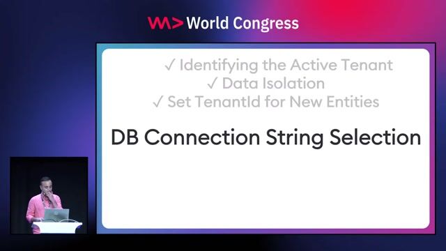 Managing dynamic tenant-specific database connection strings