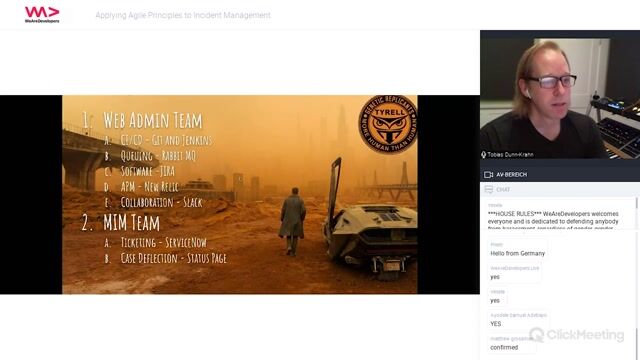 Demo of receiving an alert and initiating an incident