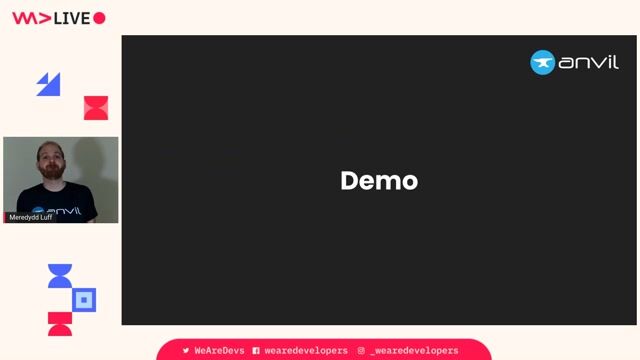 Live demo of building and deploying an app