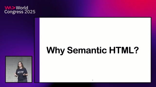 Semantic HTML means it's semantic, right? Right?