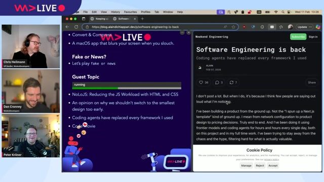 Observing a shift in AI-generated code toward vanilla JS