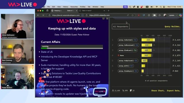 WeAreDevelopers LIVE – Keeping Up with Styles, Data & More thumbnail