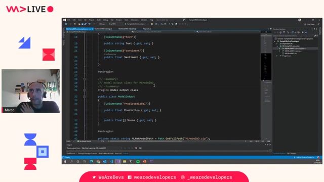 Exploring the auto-generated C# code from Model Builder