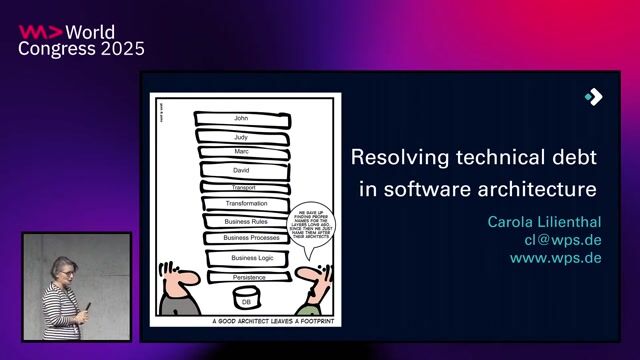 Resolving technical debts in software architecture