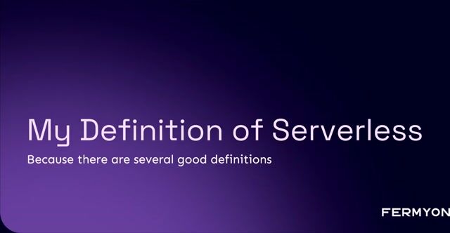 Defining serverless as a software development paradigm thumbnail
