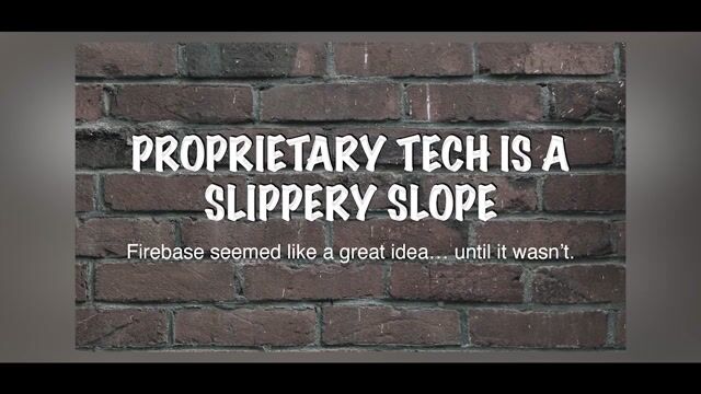 Be cautious of proprietary tech and vendor lock-in