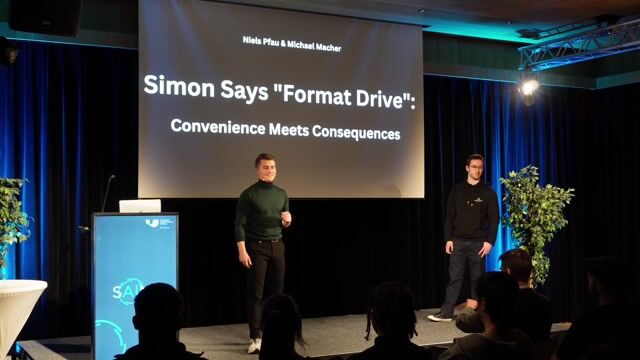 Simon Says "Format Drive": Convenience Meets Consequences