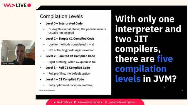 Exploring the five levels of tiered compilation