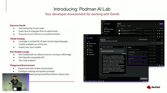 Prototyping AI applications locally with Podman AI Lab