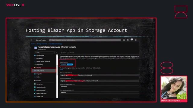 Configuring an Azure storage account for static websites thumbnail