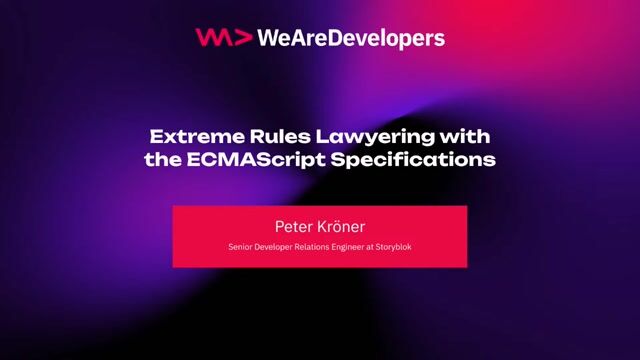 Overview of extreme rules lawyering in JavaScript standards thumbnail