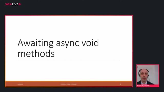 How to await async void methods in C#