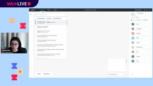 Visualizing threats with rule-based styling in Bloom
