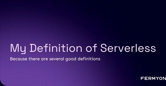 Defining serverless and the evolution of cloud compute