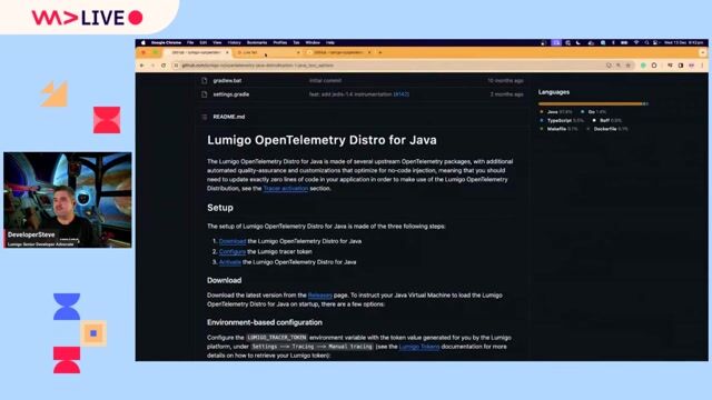 Executing the live demo and analyzing traces