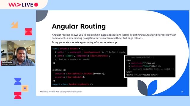 Enabling navigation without reloading using Angular routing thumbnail