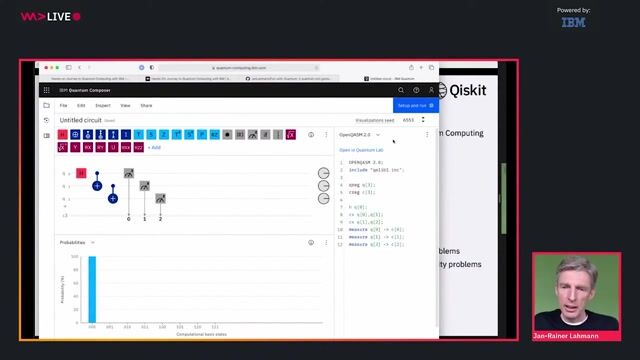 Programming quantum circuits with the Qiskit SDK