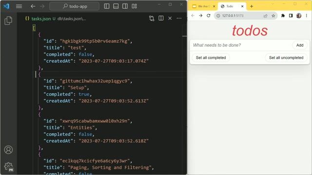 Implementing full CRUD operations on the frontend