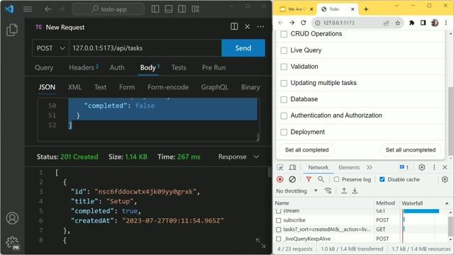 Securing the API with authentication and authorization rules