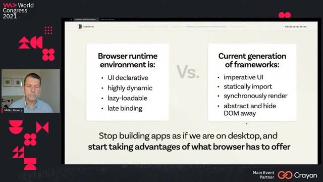 Rethinking web development by embracing the DOM
