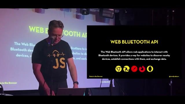 Using the Web Bluetooth API to control music tempo